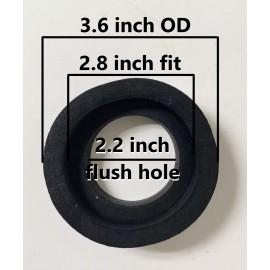 NUFLUSH 2.5 Inch Toilet Tank Ball Gasket, For Mounting Flush Valves in Two Piece Toilets