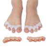 2 Pairs Toe Separators, Soft Gel Toe Spacers to Correct
