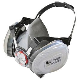 Scan PPERESPP2 Twin Half Mask Respirator Plus P2 Dust Filter Cartridges