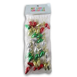 Little Tree Christmas Lights Garland - Shiny Bulbs 6 Feet (72 Inches)