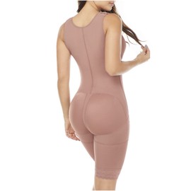 MARIAE FAJAS FQ115 Post Surgery Compression Shapewear Tummy Control Girdle - Cocoa - Small