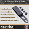 HolsterSmith Universal Metal Belt Clips for Holster Making - (ARC