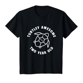 Kids Turtley Awesome Two Year Old - Turtle Birthday Party T-Shirt