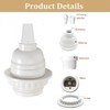 Phenolic Medium Base Light Socket,3 Pack TWDRTDD White Period Style