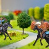 Hemoton 16pcs Western Figures Toys Cowboy Riding Models Mini Plastic