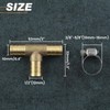 LEONTOOL Brass Barb Fitting Barb Fitting Barb Hose 12mm Hose