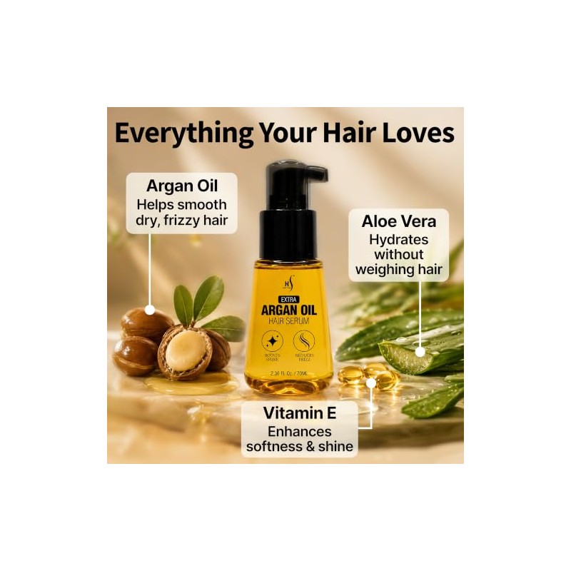 HerStyler Sérum Capilar Avanzado Con Aceite De Argán Para Mujer