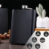 Hip Flask Set, Stainless Steel Flasks with 2 Small Cups