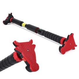 Pull-Up Bar for Doorways,Chin Up Bar with Level Meter and Adjustable Width for Home Gym,No Screws Included, Max Weight Capacity 440 LBS