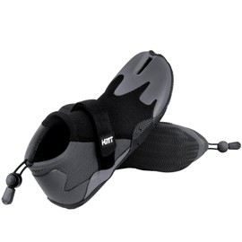 KMT Water Boots for Surfing Diving Scuba Snorkeling Kayaking Canyoning, 3mm Split Toe Neoprene Booties with Anti-Slip Rubber Sole