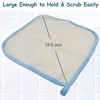 Bleu Bath (6 Pack) Dual-Sided Exfoliating Skin Towel Natural Terry