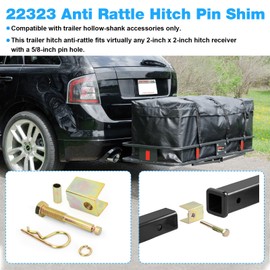 Anti Rattle Hitch Pin Shim 22323 Compatible with Trailer Hollow-Shank Accessories Fit Trailer Hitch Anti-Rattle 2-lnch Hitch Receiver,5/8-Inch Pin Hole