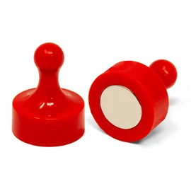 first4magnets F4MSRJU Jumbo 1 Red Skittle Magnets – Office & Fridge (Pack of 1, Metallic, Silver, Height 29 mm Dia x 38 mm