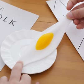 Zenarao 2-Pack Realistic Fake Fried Egg Props - Squishy Novelty Decorations for Easter Party Favors, Cooking Prank Gifts and Miniature Food Displays