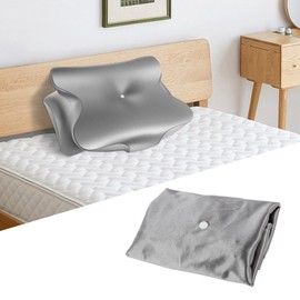 DJAPWPX-Contour Pillow Case Cover with Zipper, Smooth Contour Pillowcase, Soft Cervical Neck Pillow Cover, Comfortable Pillow Covers, Machine Washable for Pillows Home