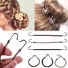 5 Pieces Elastic Hook Hair Tie Styling Ponytail Holder Hair