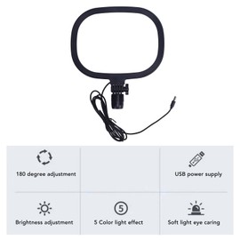 LED Panel Light 9in, 3000 to 6500K LED Video Light Panel, USB Powered Camera Panel Light Portable Light for Photography Video Recording