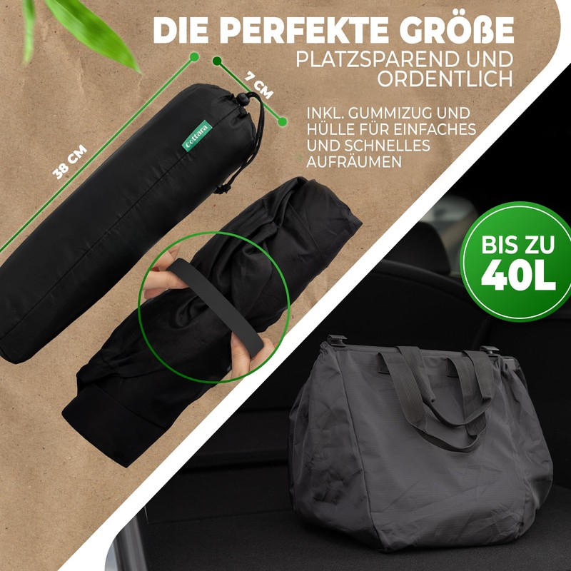 Cottara Shopping Bag for Shopping Trolley with Cooling Compartment, Foldable