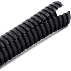 XP AUDIO Wire Loom Split Tubing Auto Wire Conduit Flexible Cover - Buy More Save More (Color: Black, 1 Pack / 20FT 1”, 1, 20FT 1”)