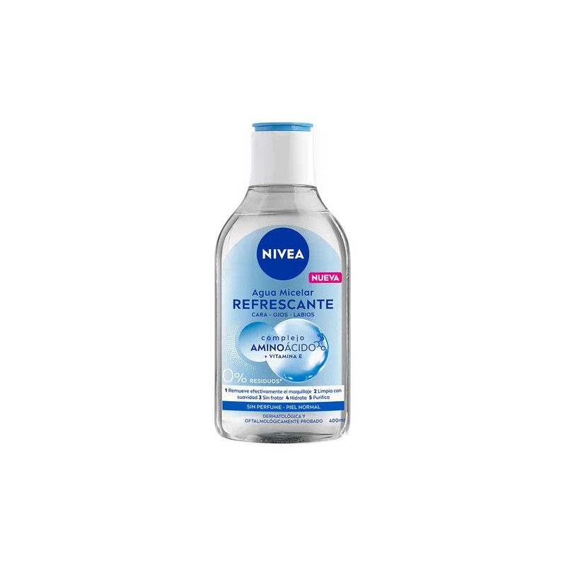 Agua Micelar Nivea Piel Normal Complejo Aminoácido 400 Ml