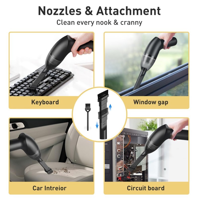 HONKASU 4.3Kpa Keyboard Vacuum Cleaner Portable Computer Vacuum Handheld Vacuum