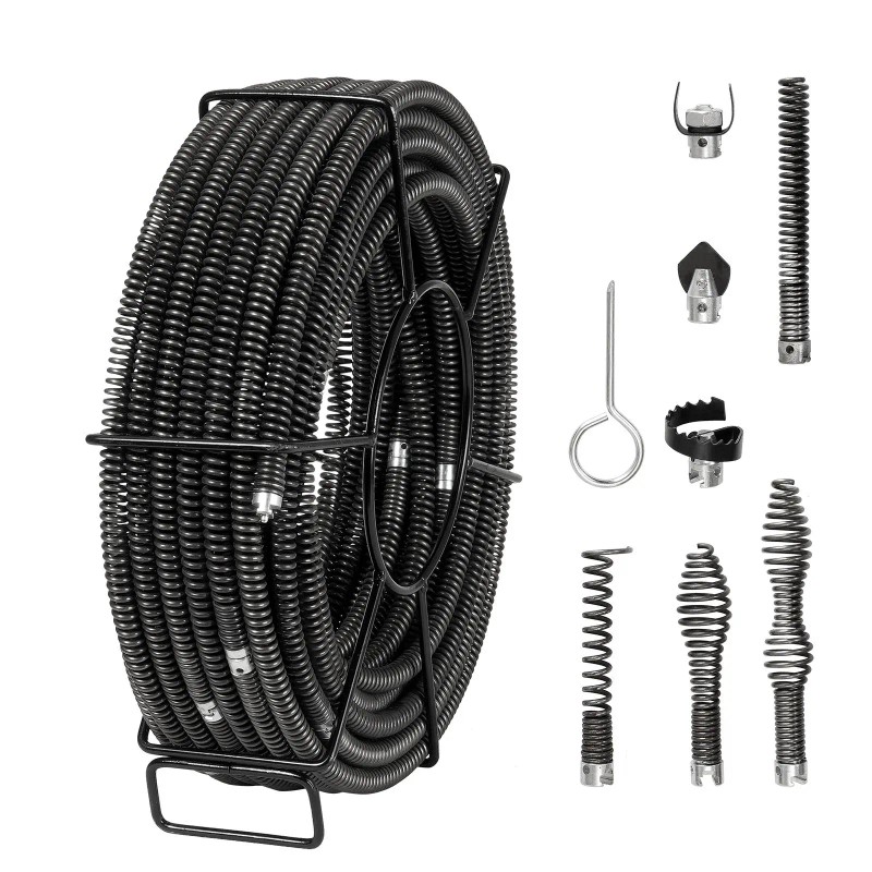 Professional 100 FT X 5/8 Inch Drain Cleaning Cable 7