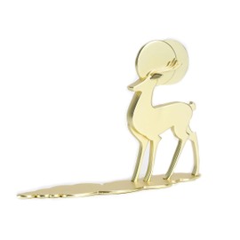 SWIFORON Reindeer Ornaments Statue, Reindeer Christmas Decoration, Nordic Style Creative Deer Decorations Applicable Home, Office,Bookshelf TV Stand, Shelf, Living Room(Gold)