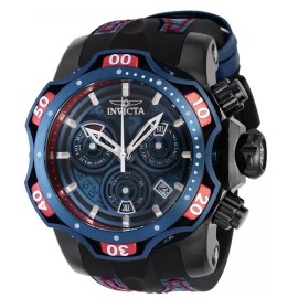 Invicta Venom Gen III Men's 52mm Blue Silicone Swiss Chrono Watch 38718 RARE