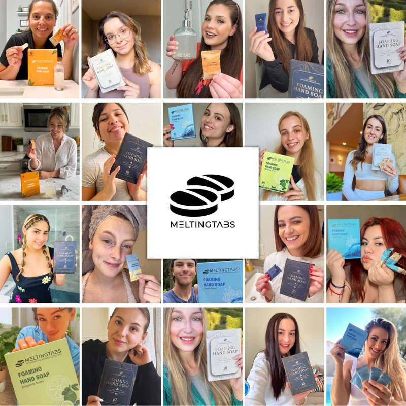 MELTINGTABS Foaming Hand Soap Tablets Refill – Noble Essence Scent,