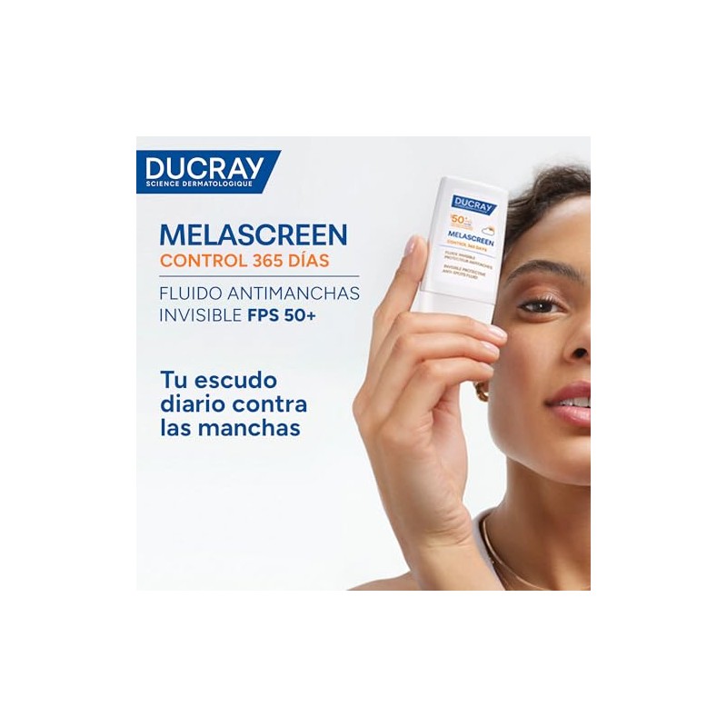 DUCRAY, Melascreen Control 365 Fluido Protector Antimanchas FPS 50+, Sin