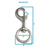 Bolt Carabiner 82 x 32 mm 3/4 Inch Pure Brass