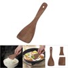 Kodrily Flat Wooden Spatula for Cooking, Wide Wood Spatula, Portable