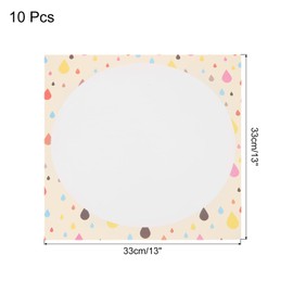 MECCANIXITY 10PCS Shikishi Paper, 13" x 13" Cartoon Raindrop Calligraphy Paper Sheets, Shikishi Boards with Round Blank for DIY Painting, Drawing, Calligraphy