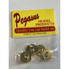 Pegasus 1/24 /25 Pegasus #1096 23” Gold Disc Brakes & Calipers
