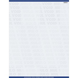 twihealthcare Blue Premium Prescription Security Laser RX Sheets 8.5 x 11 (1,000) (No Perforations)
