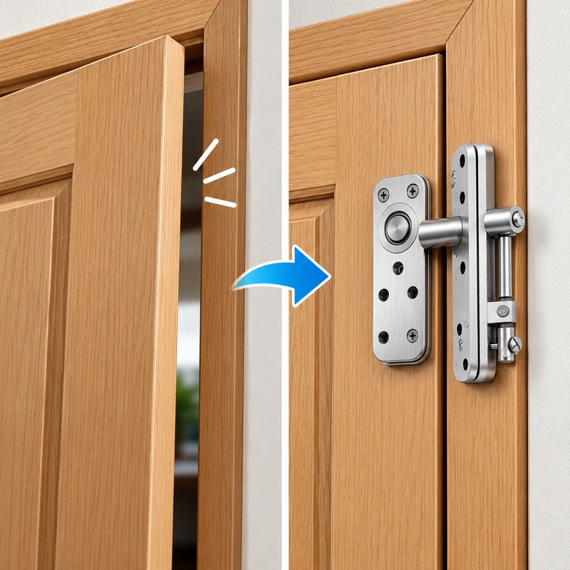 360-Degree Rotating Stainless Steel Hidden Door Hinges – Heavy-Duty Invisible