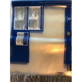 Tamper Evident Plastic Security Bags, Laser Check Innership 13"x14" - 500 Bags