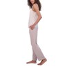 Live2Lounge Womens Tan Pajamas Lounge Set 3-Piece Moisture-Wicki