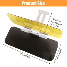 Sun Visor Car 2-in-1 Car Anti-Glare Sun Visor Adjustable Sun Visor Extension Car UV Protection Car Sun Shade for Car SUVS Trucks