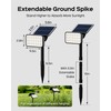 JACKYLED 84-LED Solar Spotlights 5 Lighting Modes 360° Adjustable IP65