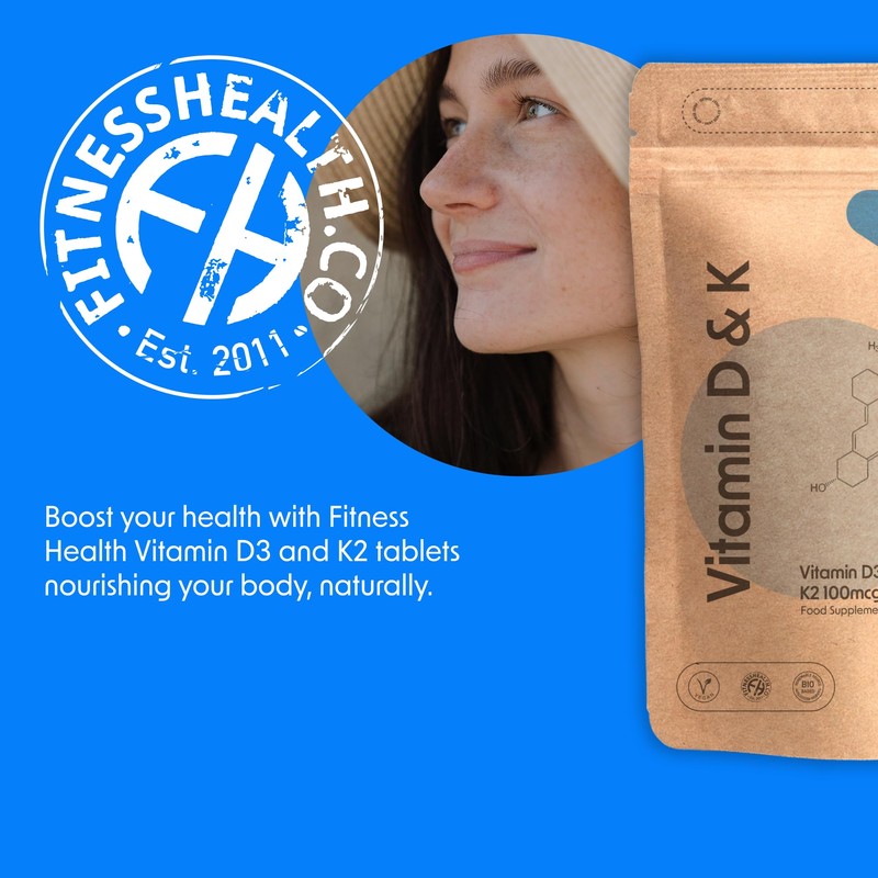 Fitness health Vitamin D3 and K2 120 Tablets - Max