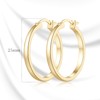 LISHUIHAOMI 14K Gold Earrings for Women Gold Hoop Earrings for