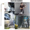 Pressure Washer Extension Wand, 2Pcs Extension Lance (15"/38cm) + 90°Curved