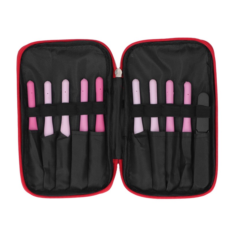 9Pcs Crochet Hooks Anti Slip Ergonomic Design Lightweight Portable Crochet