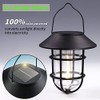 Solar Lantern Outdoor Hanging Solar Lights, Waterproof Metal Solar Outdoor