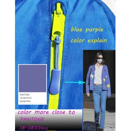 JOSDIOX Zipper Pulls Tab, Upgraded,Premium Zippers Pull Replacement Zip Tab Tags Cord Extension Fixer for Luggage, Backpacks, Jackets, Purses, Handbags (25 Blue Purple)