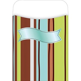 Barker Creek Library Pockets, Ribbon by The Yard, Great for Holding Library, Index, and Flash Cards, Hall Passes, Recipes, and More! 3-1/2" x 5-1/8", 30 per Pkg (1230)
