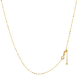 Puente Necklace Chain, Women's, Narrow, Extra Fine, Stainless Steel Chain Necklace, Silver, Chain Adjuster, 15.7 - 17.7 inches (40 - 45 cm), Stainless Steel, No Gemstone