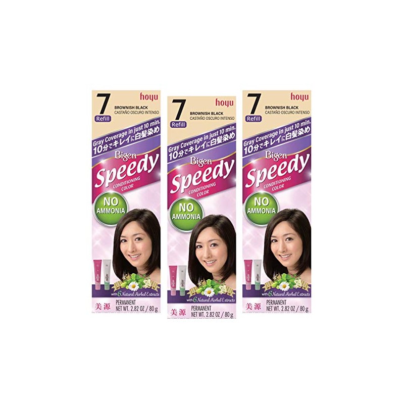 Bigen Speedy Conditioning Color Refill: 7 Brownish Black - 3