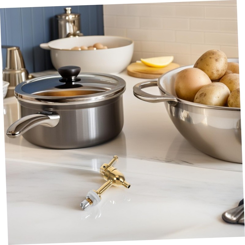 KONTONTY Replacement Copper Beverage Dispenser Easy Install Spigot for Water